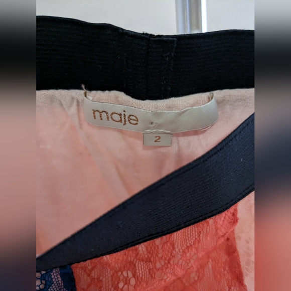 Maje Sz 2 Multicolored Jupiter Midi Skirt - Picture 4 of 6